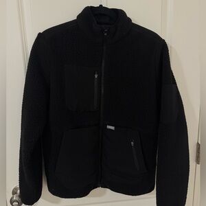 Figs Black Sherpa Jacket
